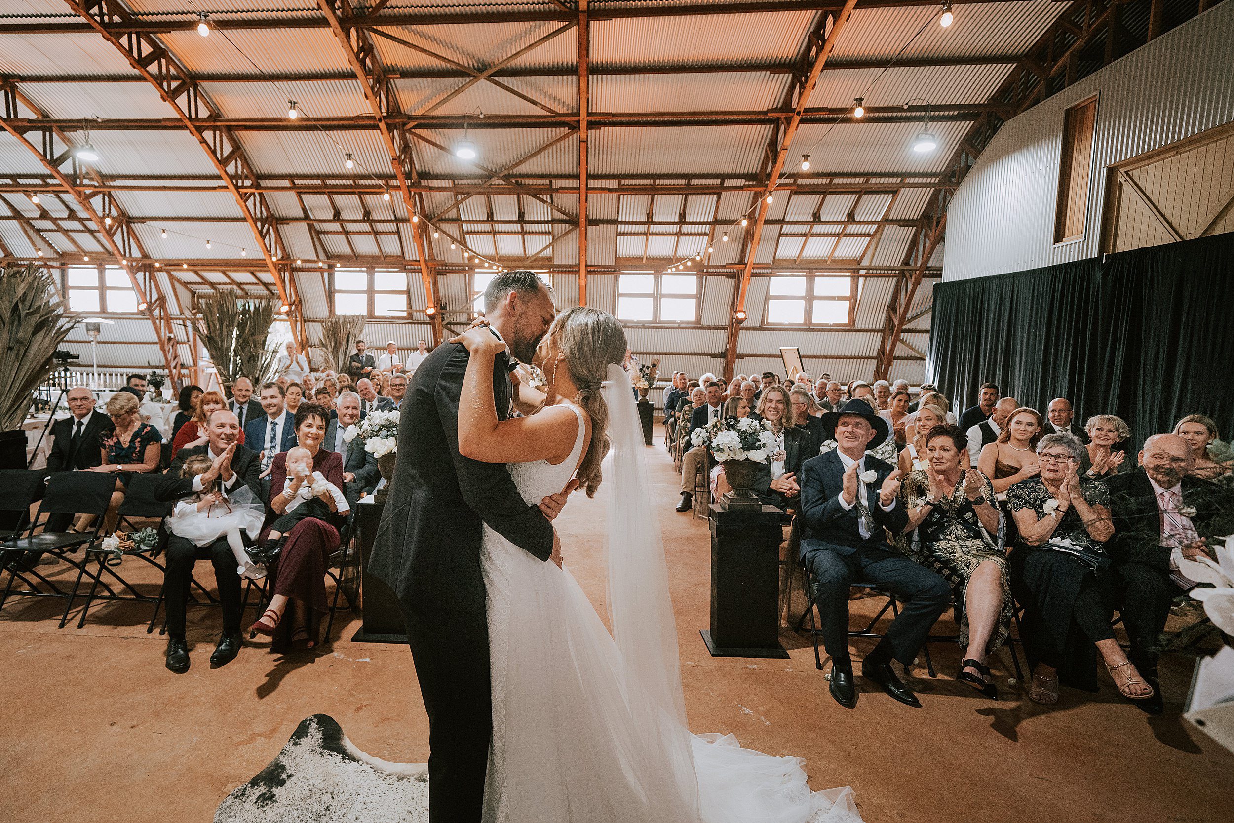 wedding ceremony inside Rocky Creek Igloo Yungaburra